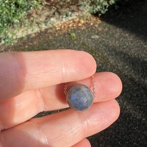 Gorjana Labradorite Rose Gold Necklace